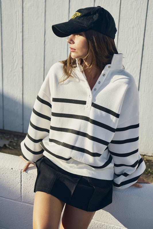 Addison Stripe Pullover