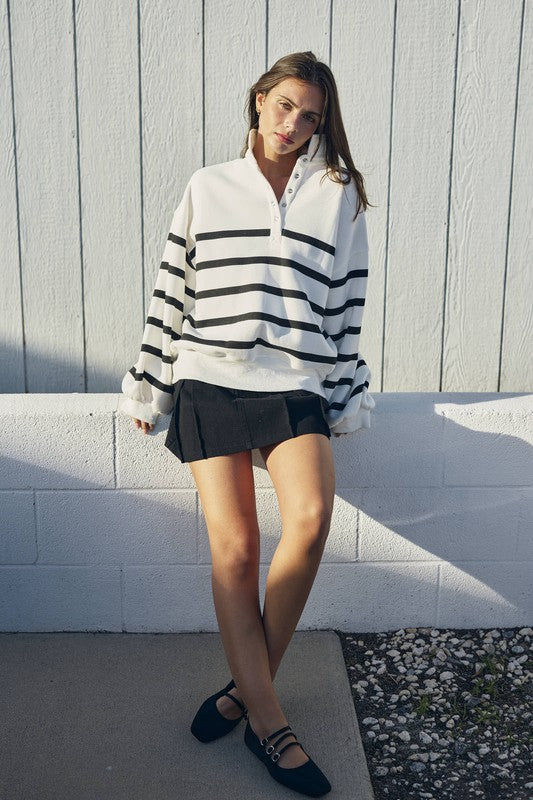 Addison Stripe Pullover