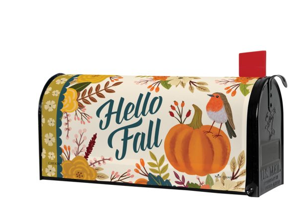 "Autumn Robin" Mailbox Cover