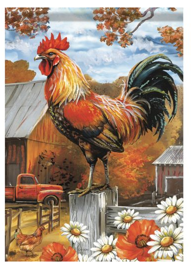 "Autumn Rooster" Durasoft™ Flag