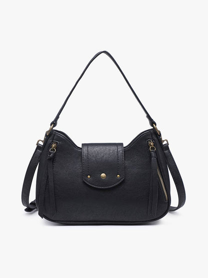 Leilani Twist-Lock Crossbody/Satchel w/ Adjustable Strap