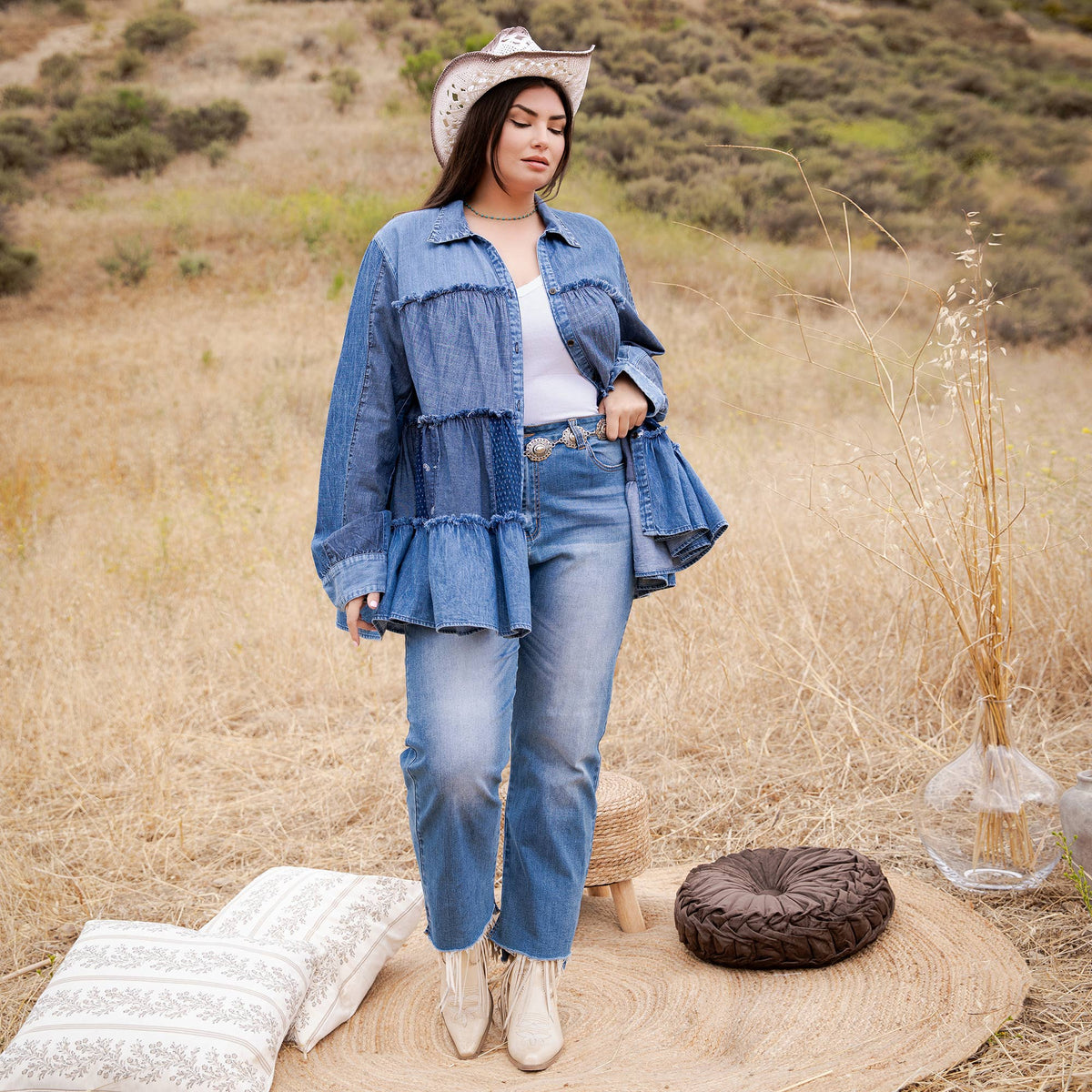 Young Threads - Limited Edition Sweater Knit Jhabla Top with Graceful Tiers