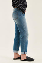 Judy Blue Jeans - MR Boyfriend Cool Denim w/ Cross Back Belt Loops