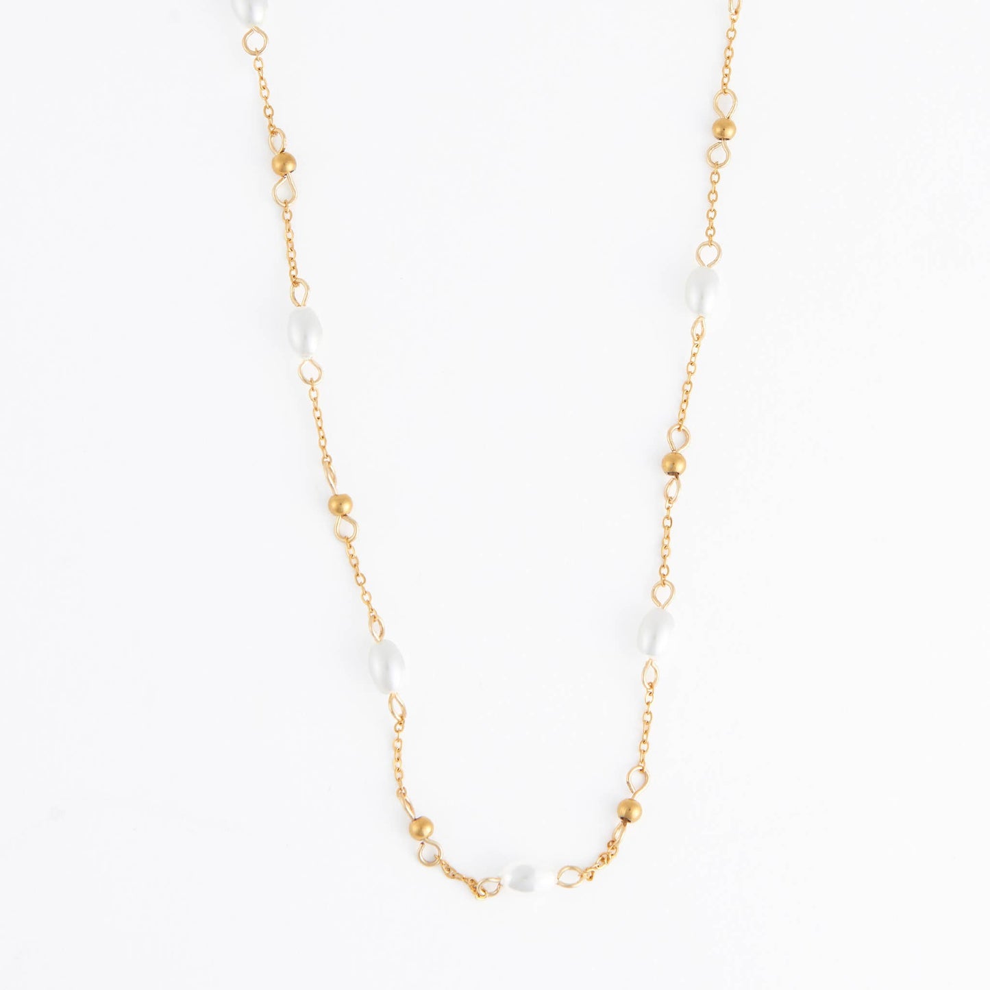 Howard's - Waterproof Necklace 18" Pearl & Bead Station Narelle