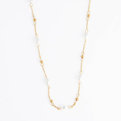 Howard's - Waterproof Necklace 18" Pearl & Bead Station Narelle