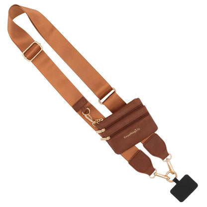 Save The Girls - Clip & Go Phone Lanyard with Pouch - Neutral Collection