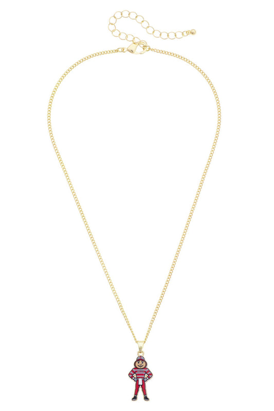 Canvas Style - Ohio State Buckeyes Enamel Icon Necklace