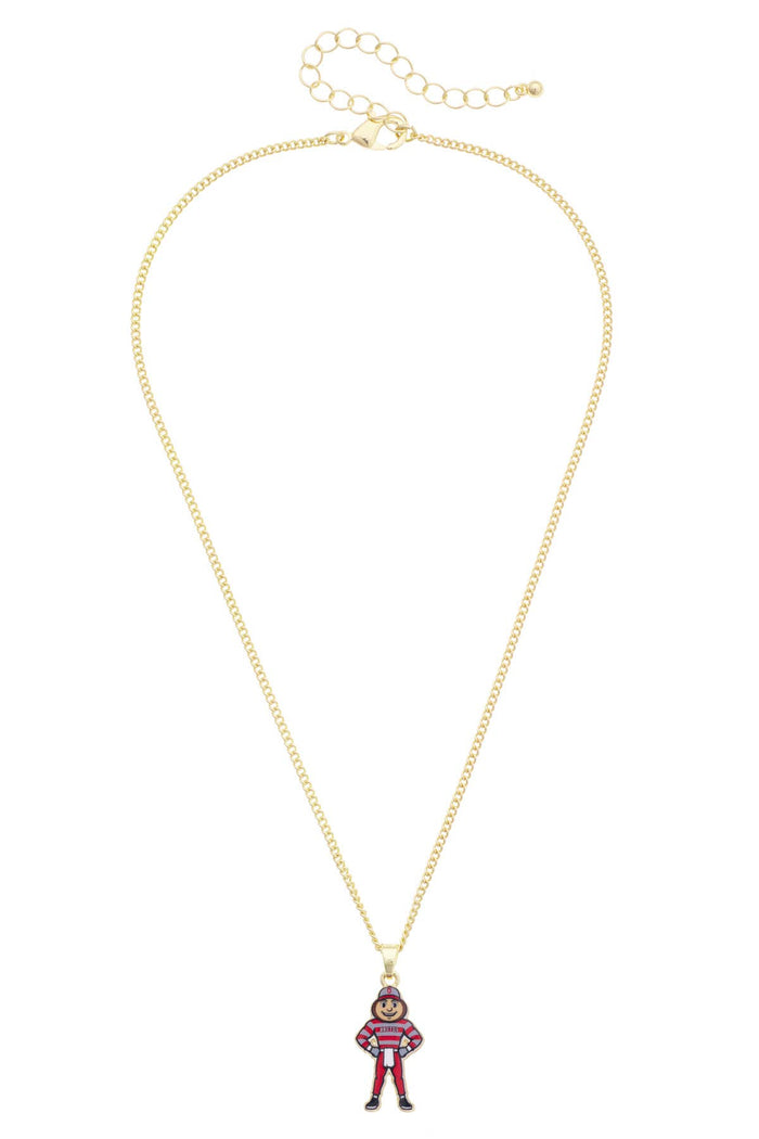 Canvas Style - Ohio State Buckeyes Enamel Icon Necklace