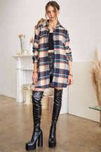 ADORA LA - CEJ1987A - CLASSIC FLANNEL SHACKET