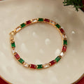 Howard's - Stella Holiday Baguette Gemstone Tennis Bracelet