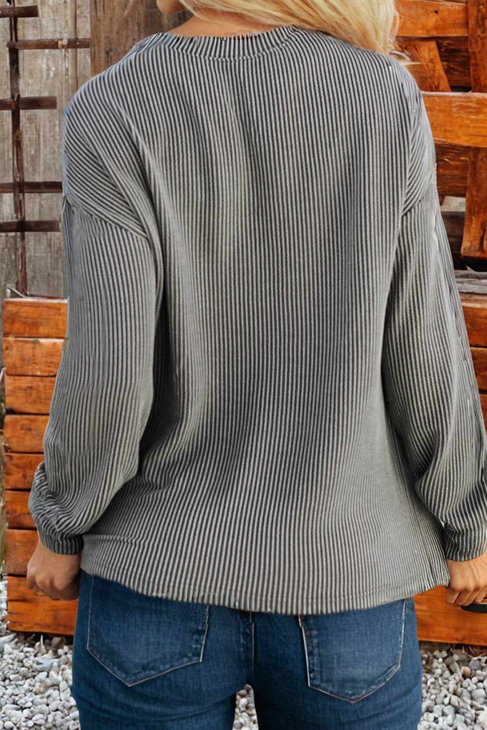 Let's Go Corded GAME DAY Graphic Long Sleeve Crewneck Top