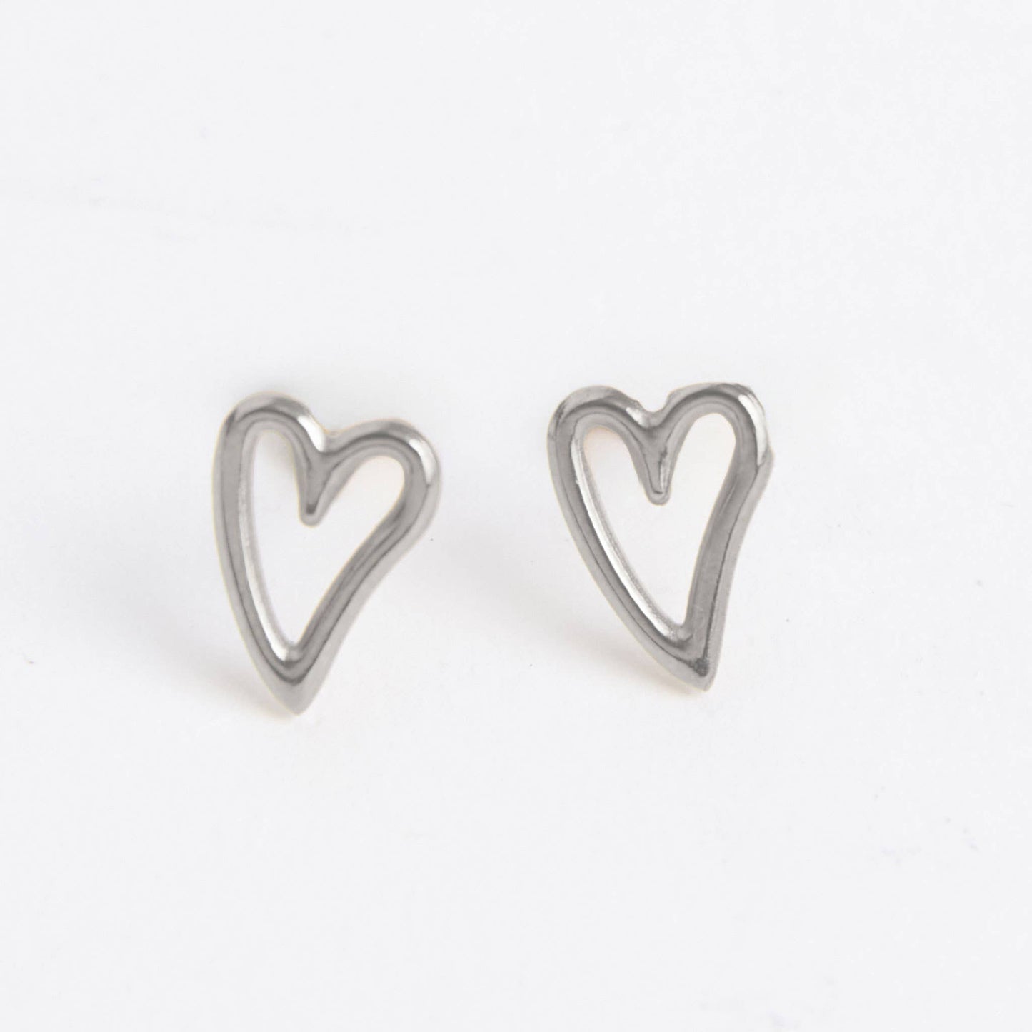 Howard's - Waterproof Earrings Heart Stud in Gold & Stainless Steel
