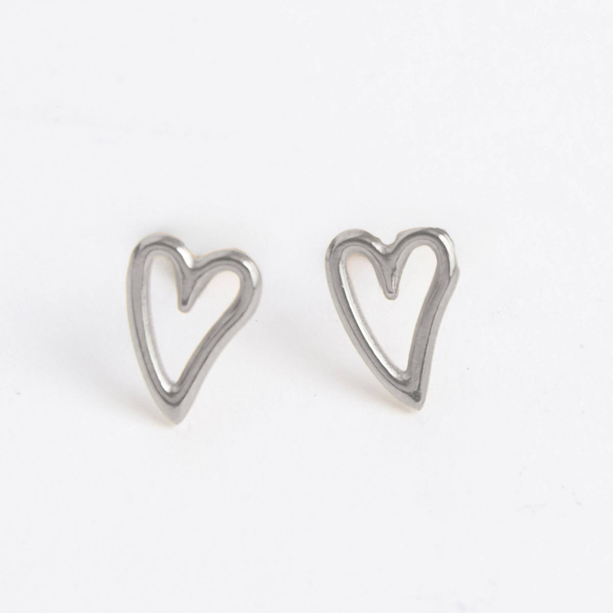 Howard's - Waterproof Earrings Heart Stud in Gold & Stainless Steel