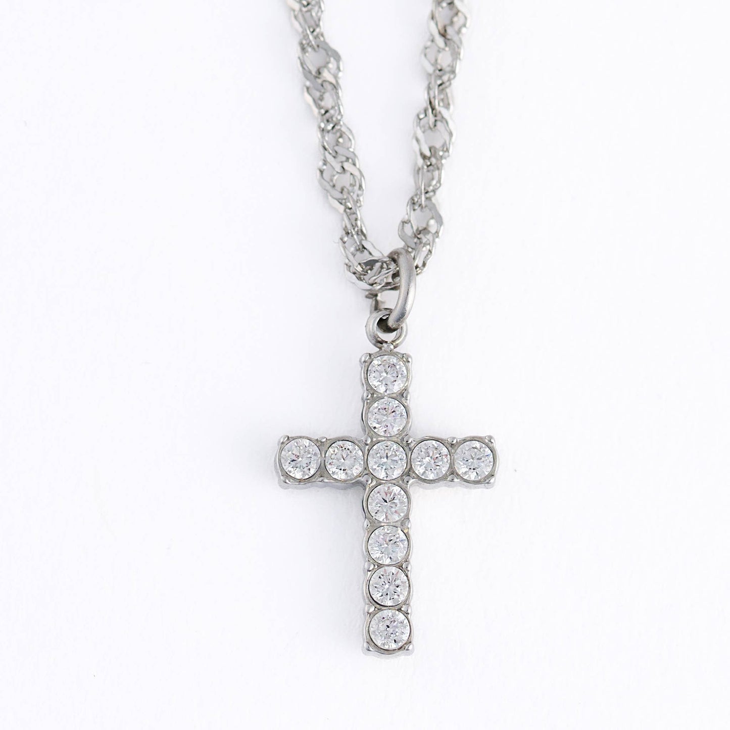 Howard's - Cross Necklace 16" Pave Pendant Waterproof Jewelry Narelle