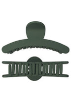 Wide Curve Earth Tone Matte Fashion Hair Claw