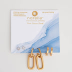 Howard's - Narelle Waterproof Double Linked Hoop Earring Trio