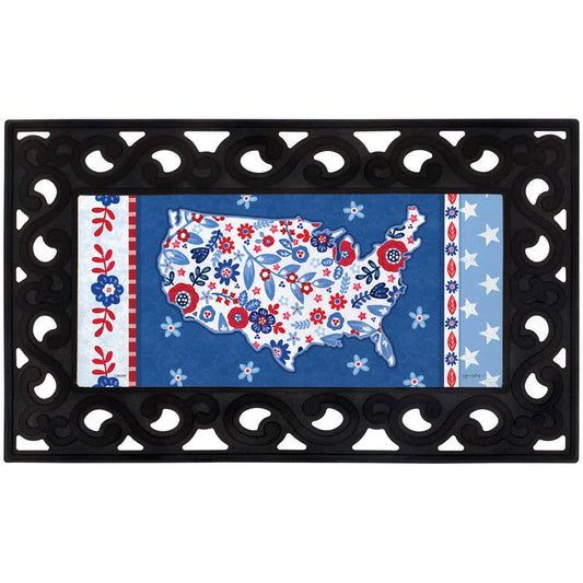 FlagTrends by Carson - "Map of America" Mini Mat Insert