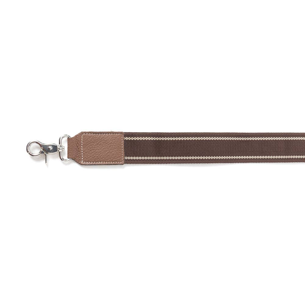 Myra Bag - Millingston Canvas Accessory Strap In Dark Brown