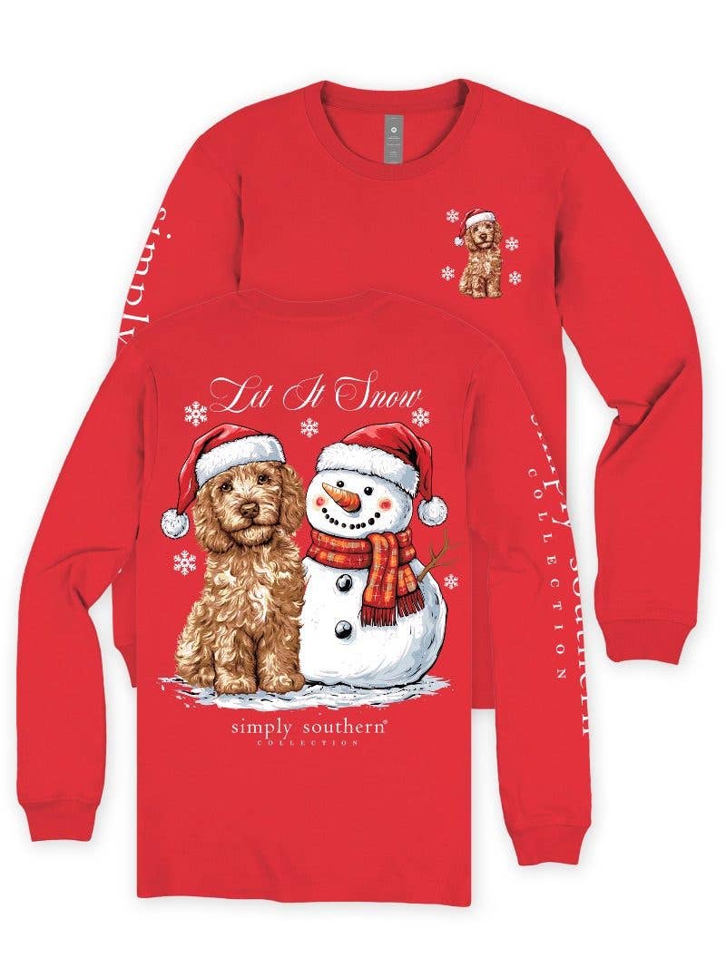 simply southern - Goldendoodle Snowman Long Sleeve T-Shirt