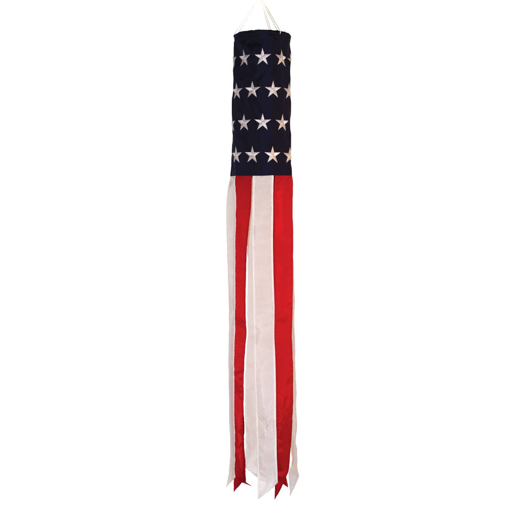 Embroidered Stars & Stripes 50" Value Windsock