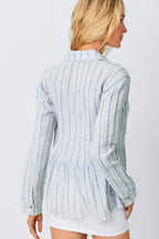 April Washed Peplum Jacket