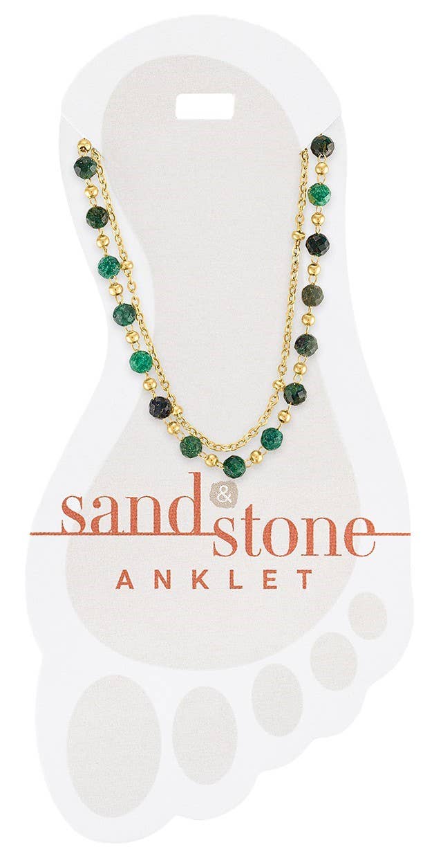 Sand and Stone Anklets