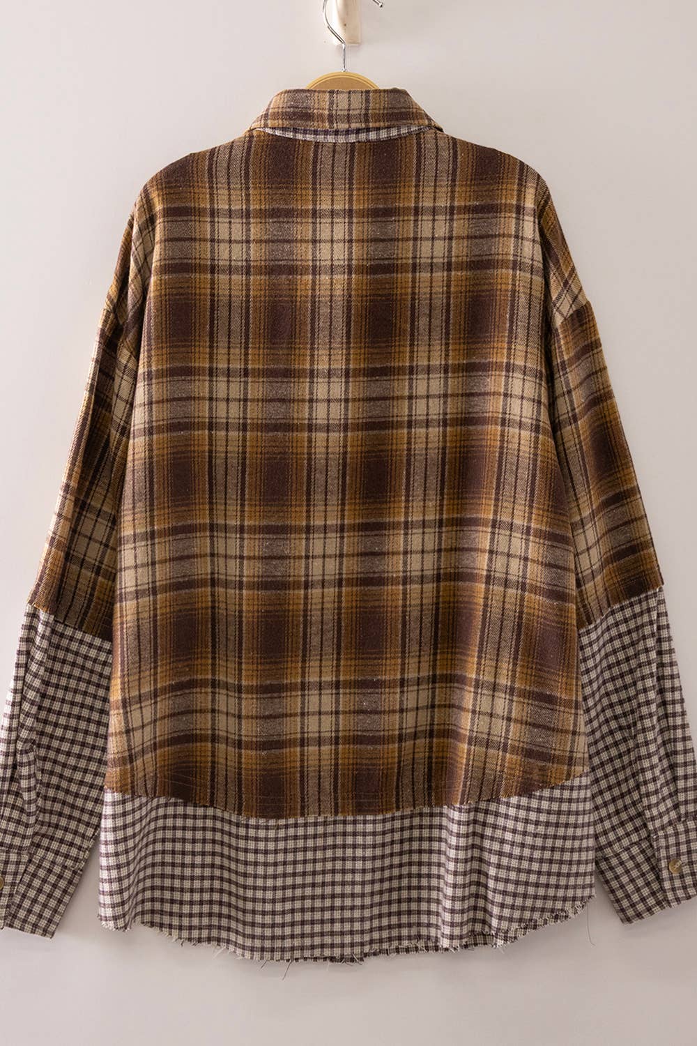 Amy Plaid Patchwork Shirt