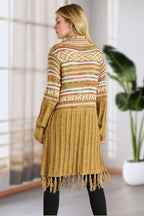 Maya FRINGE HEM AZTEC CARDIGAN