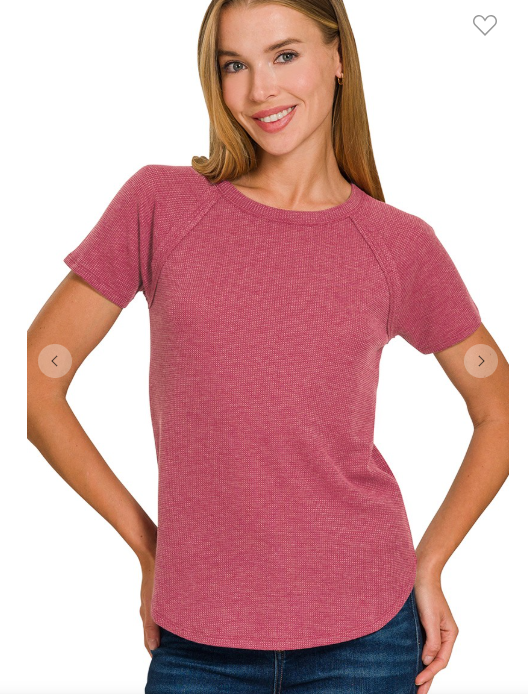 Softest BABY WAFFLE SHORT SLEEVE TOP