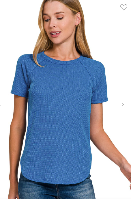 Softest BABY WAFFLE SHORT SLEEVE TOP