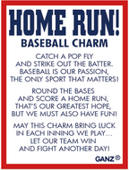 Home Run! Baseball Charm