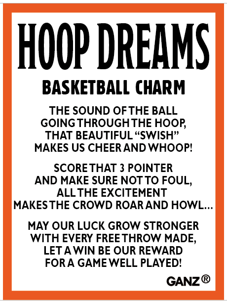 Hoop Dreams Basketball Charm