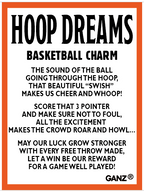 Hoop Dreams Basketball Charm