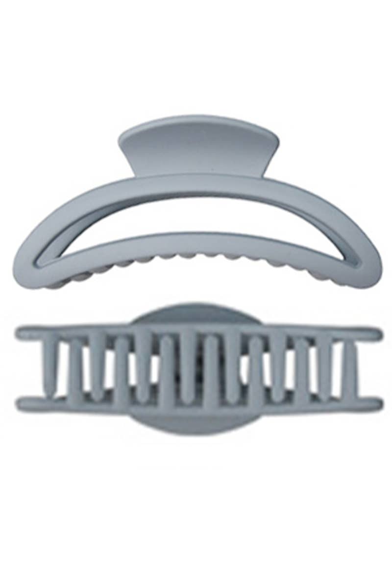 Minimal Matte Wide Half Moon Y2K Fashion Hair Claw