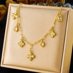 18K STAINLESS STEEL TARNISH FREE CHARM NECKLACE