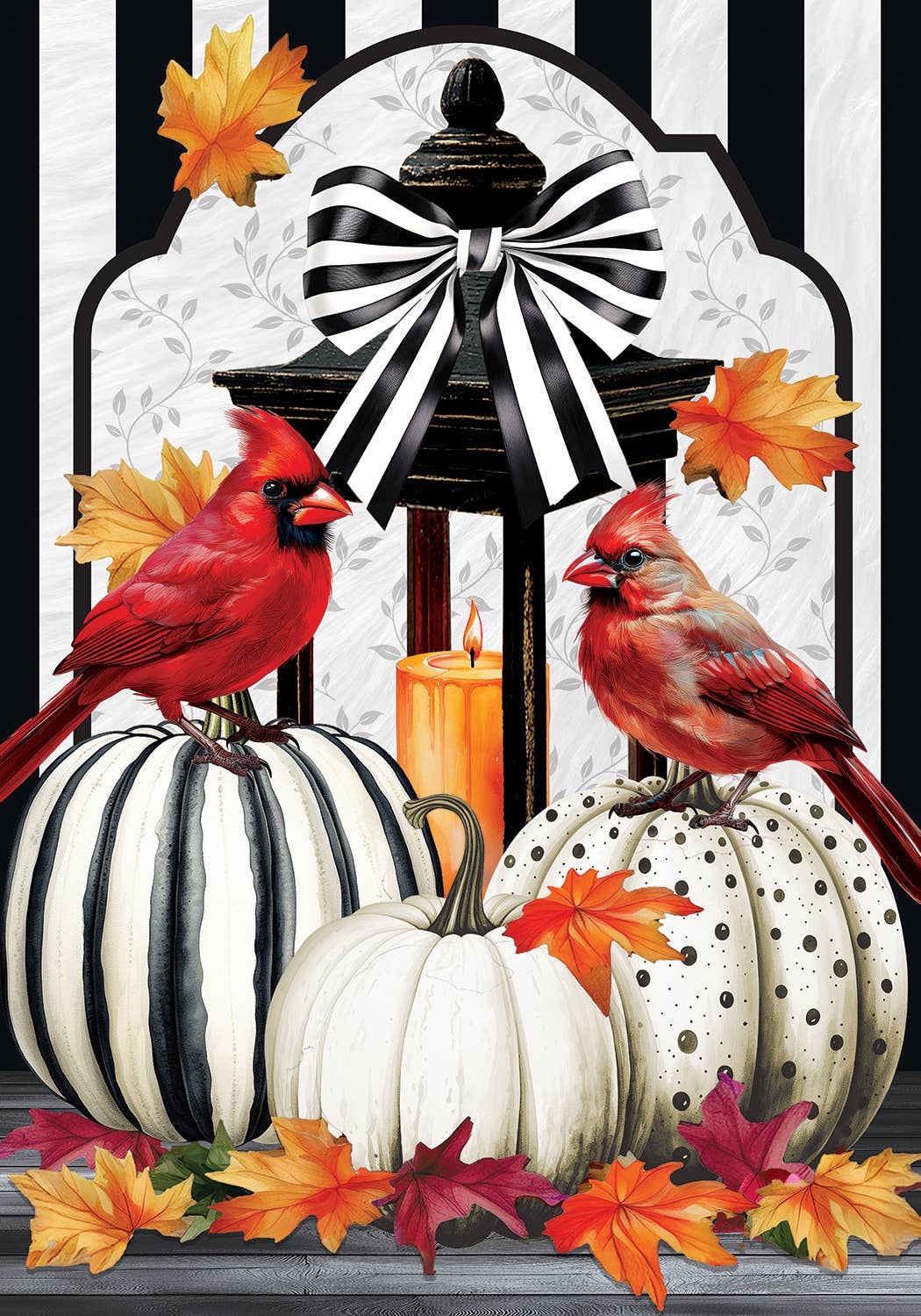 Custom Decor - Cardinal Lantern