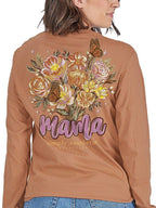 simply southern - Long Sleeve Mama T-Shirt CHSTNT