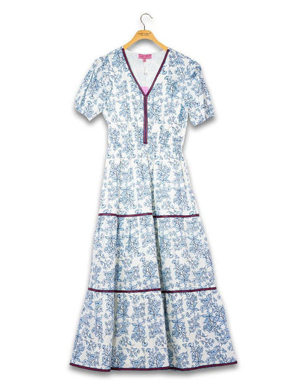 simply southern - Y-Neck Floral Dress