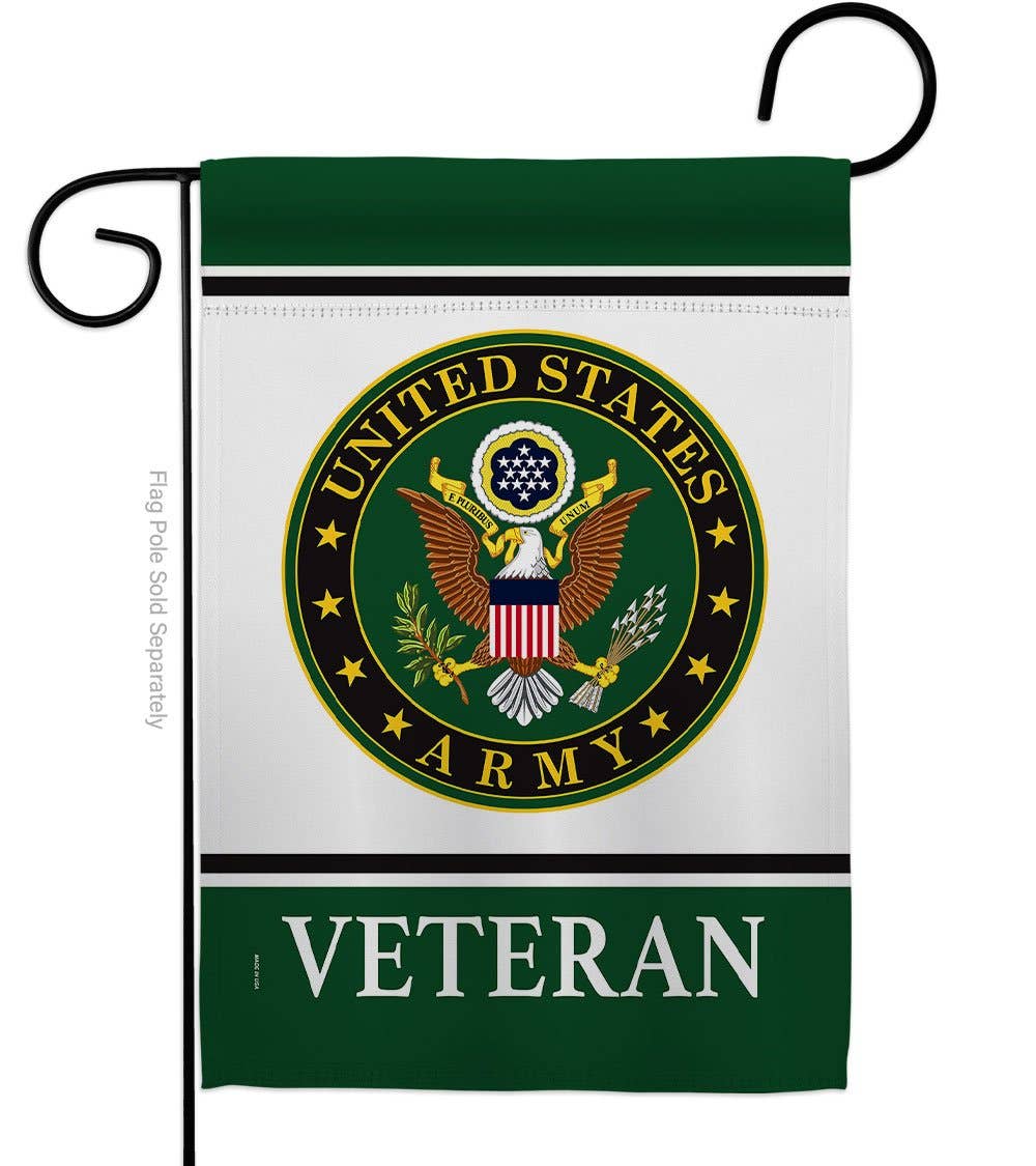 Two Group Flag Co - Army Veteran Armed Forces Military Decor Flag