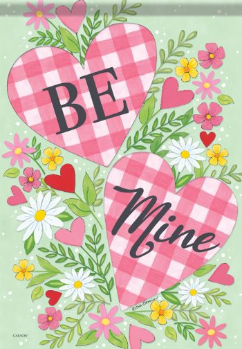 Be Mine Floral Flag