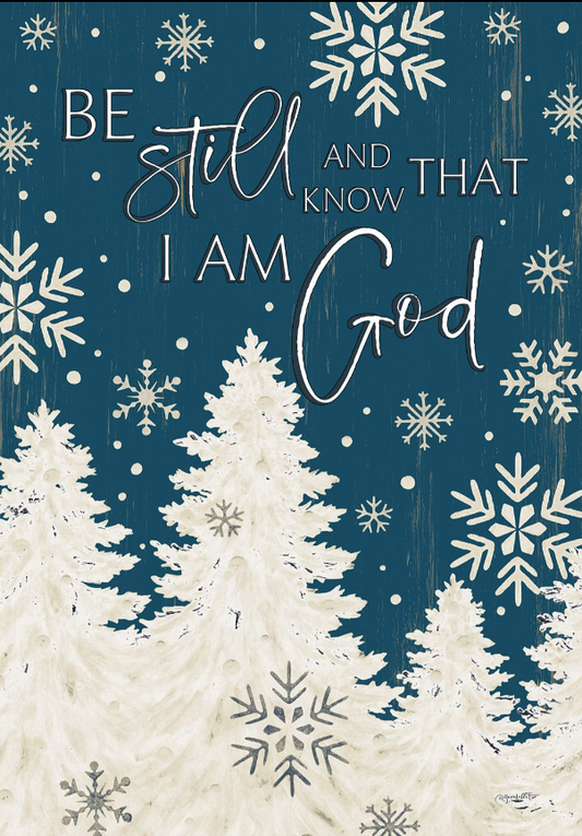 Be Still Christmas-Flag by Annie LaPoint