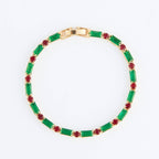 Howard's - Stella Holiday Baguette Gemstone Tennis Bracelet