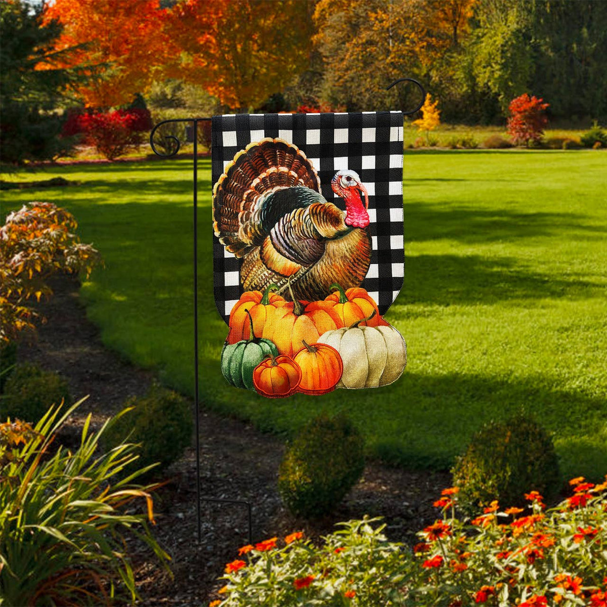 Briarwood Lane - Harvest Turkey Burlap Garden Flag