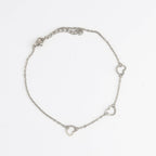 Howard's - Waterproof Anklet Stainless Steel Linked Heart Narelle