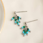 Howard's - Waterproof Earrings Fringe Drop Amazonite Narelle Silver
