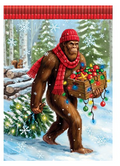 "Bigfoot Christmas" Garden Durasoft™ Flag