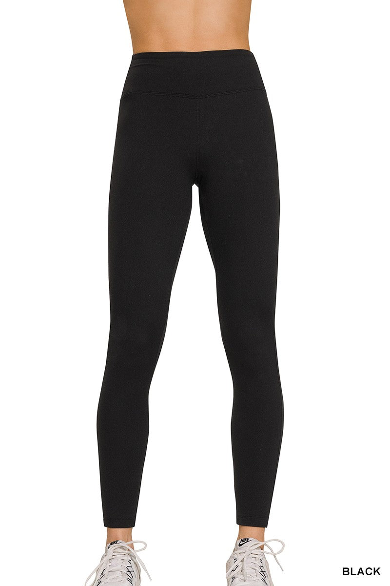 Brushed Dty Microfiber Waistband Leggings