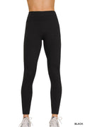 Brushed Dty Microfiber Waistband Leggings
