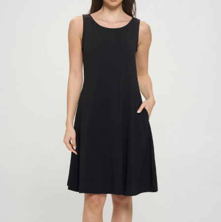 A-Line Round Neck Dress
