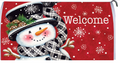 Black & Red Snowman- LG Mailbox Makeover